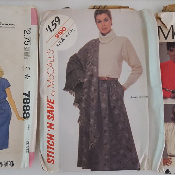 Vintage McCall's Patterns AS IS Mixed Lot Various Sizes - Picture 9 of 11
